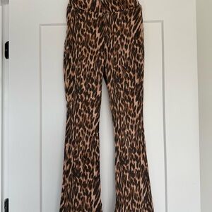 Forever 21 Leopard Print Women Jeans - Brown and Black